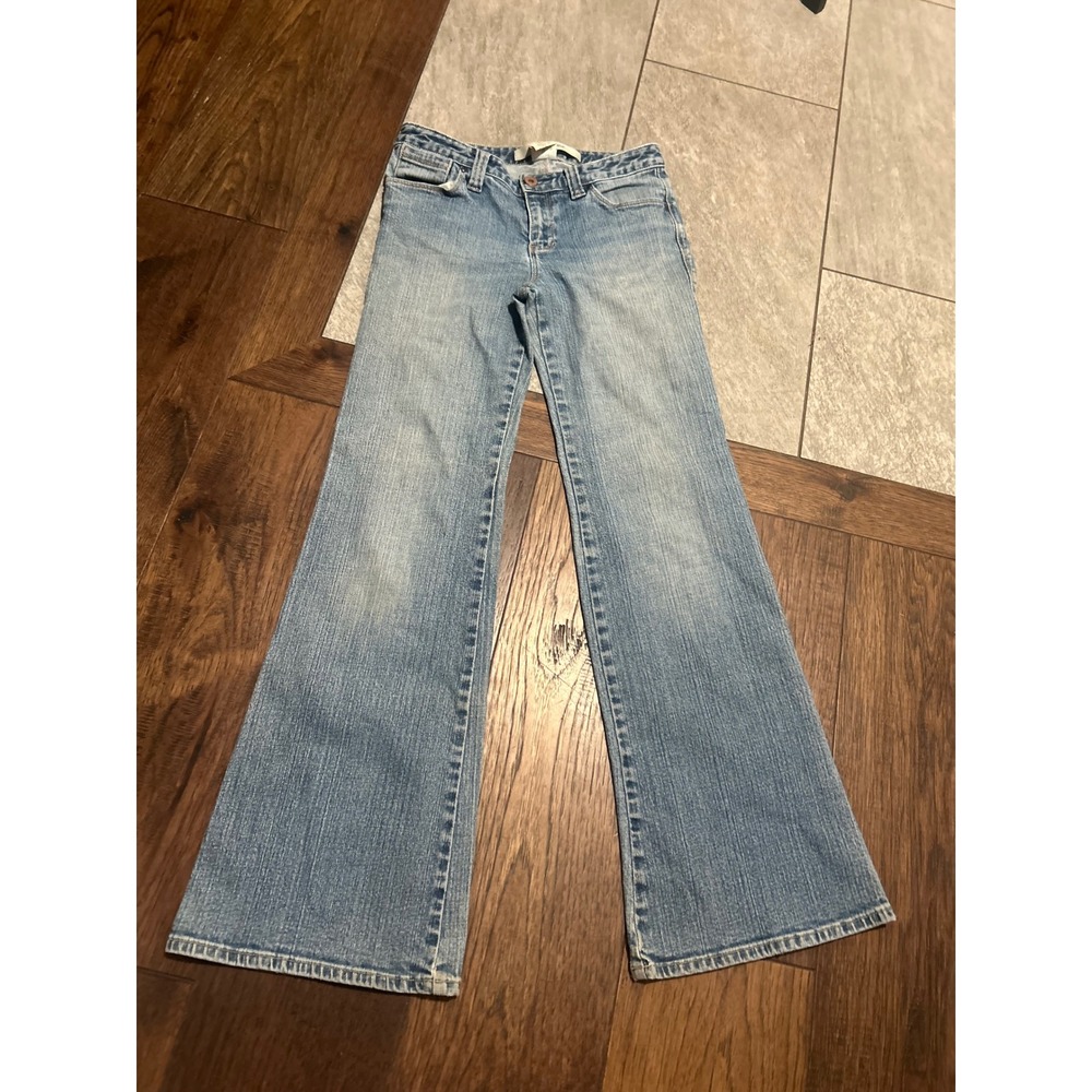 Gap Low Rise Stretch Flare Jeans Light Wash Y2K Denim Size 6 SPR 05